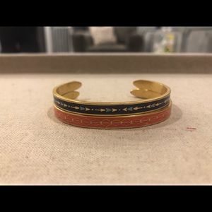Stella and Dot enamel cuffs set of two